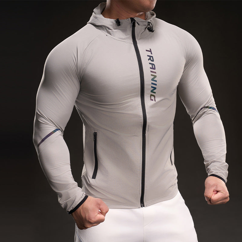 Herren Atmungsaktive Trainingsjacke mit leichtem Material und praktischen Taschen Echoarchiv