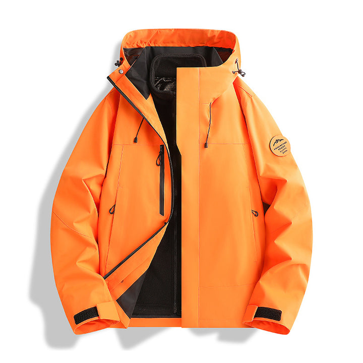 Herren Atmungsaktive, Wasserdichte Softshell-Jacke mit Fleecefutter und Kapuze Echo Archiv