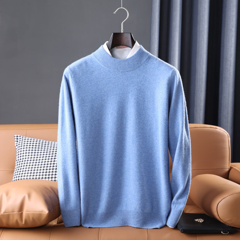 Herren Feiner Rollkragenpullover in schlanker Minimal‑Silhouette aus Woll‑Kaschmir‑Mix Echoarchiv