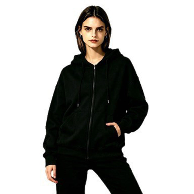 Damen Weicher Kapuzenpullover mit durchgehendem Reißverschluss Echoarchiv