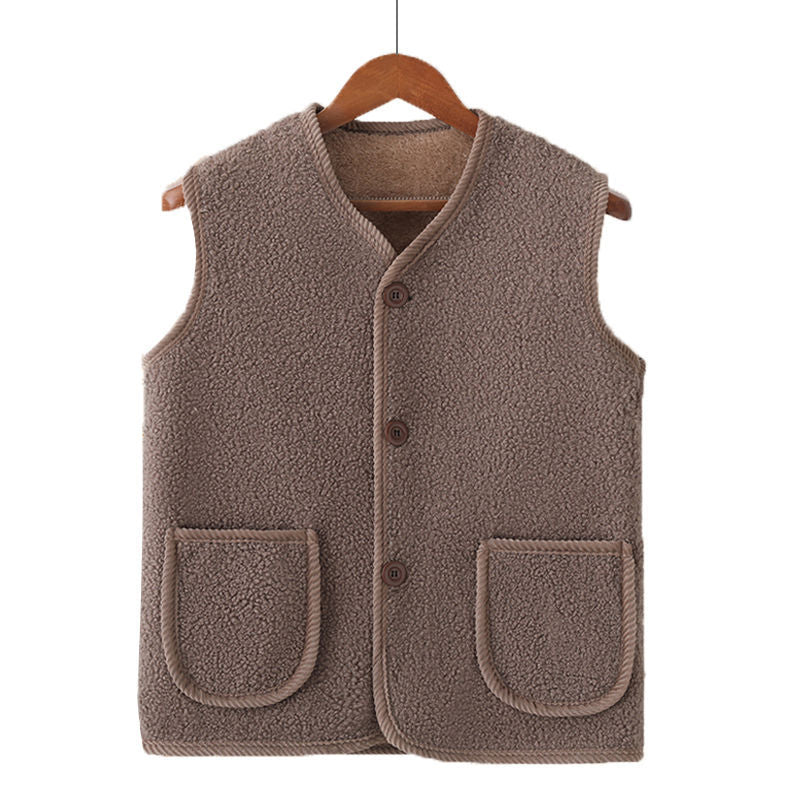 Damen Kuschelige Weste aus Teddyfleece Echo Archiv