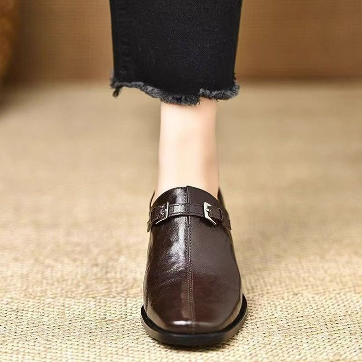 Damen Elegante Slingback-Stiefeletten mit Hochglanz-Optik – Lioré