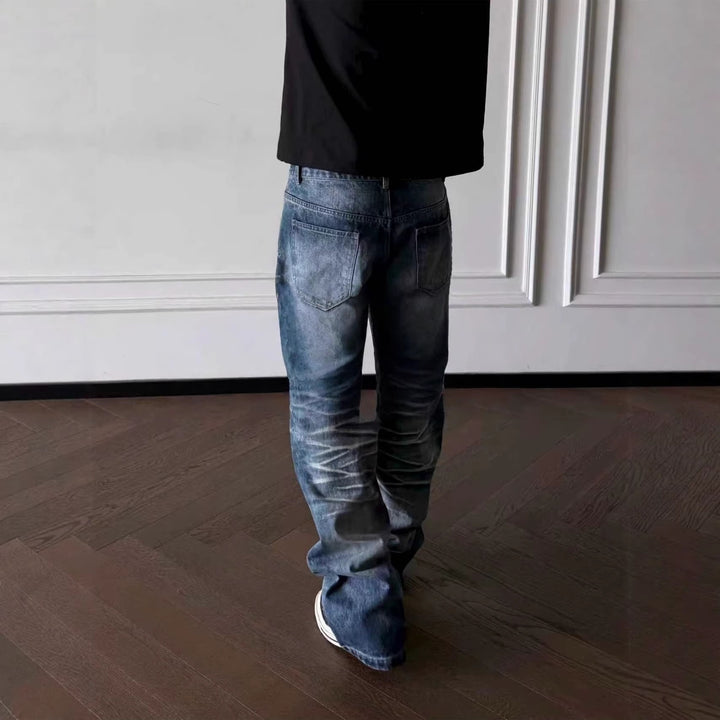 Herren Weit geschnittene Denim-Jeans mit Vintage-Effekten Echo Archiv