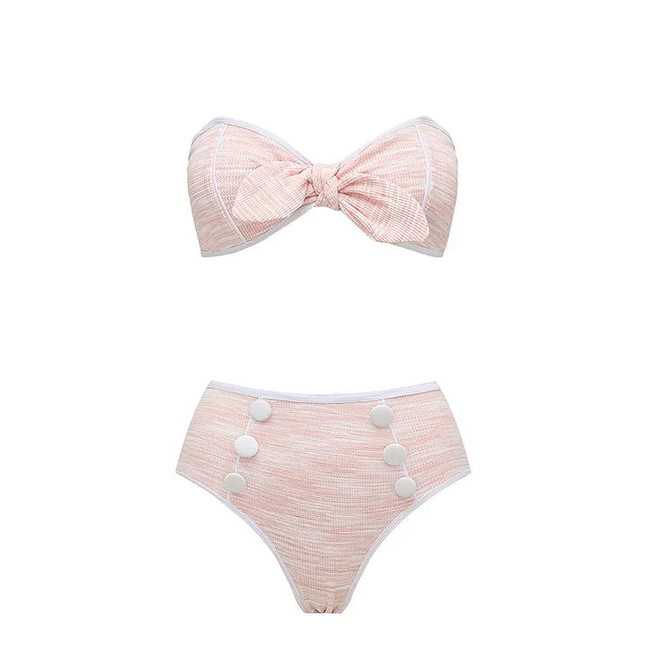 Damen Bikini-Set mit hochtailliertem Höschen und modischem Oberteil Echo Archiv