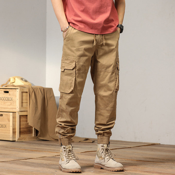Herren vielseitige Maxcargo-Hose im urbanen Stil mit elastischem Bund und mehreren Taschen Echoarchiv