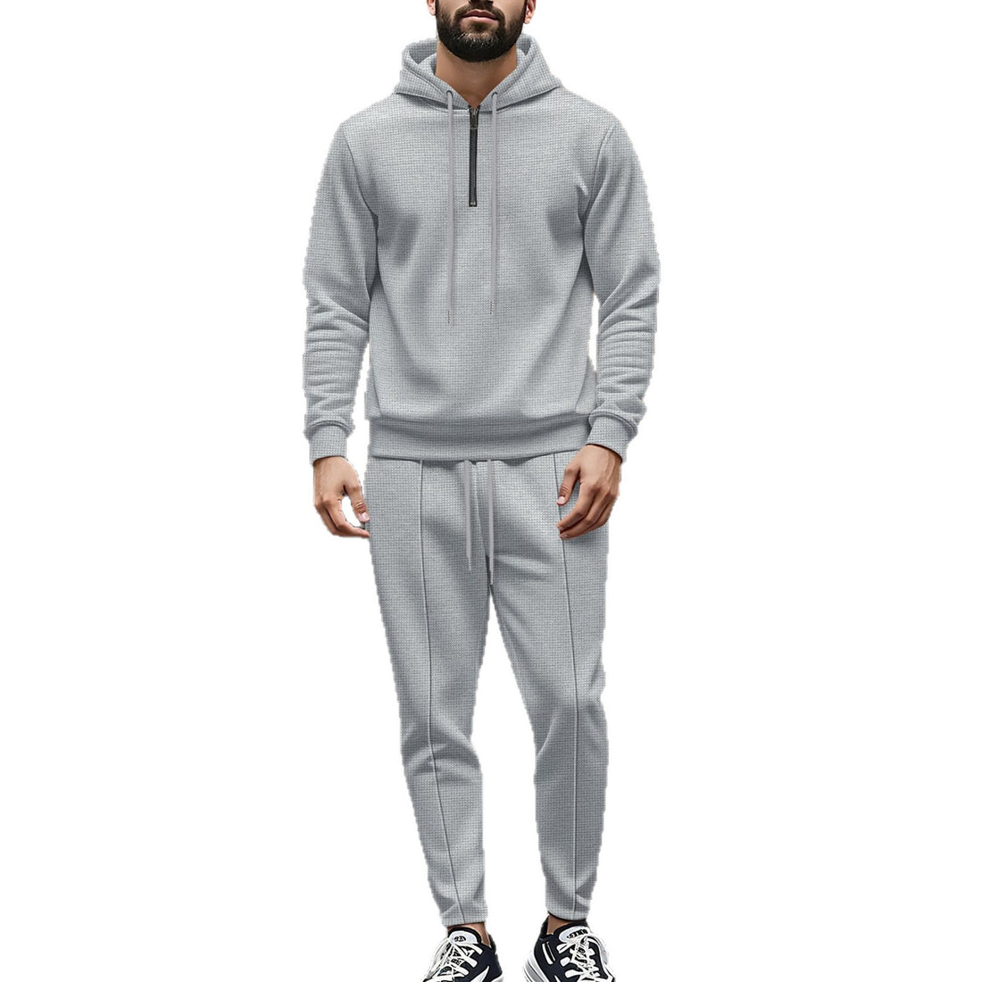 Herren sportlicher Kapuzenpullover mit passenden Jogginghosen – Cavarno