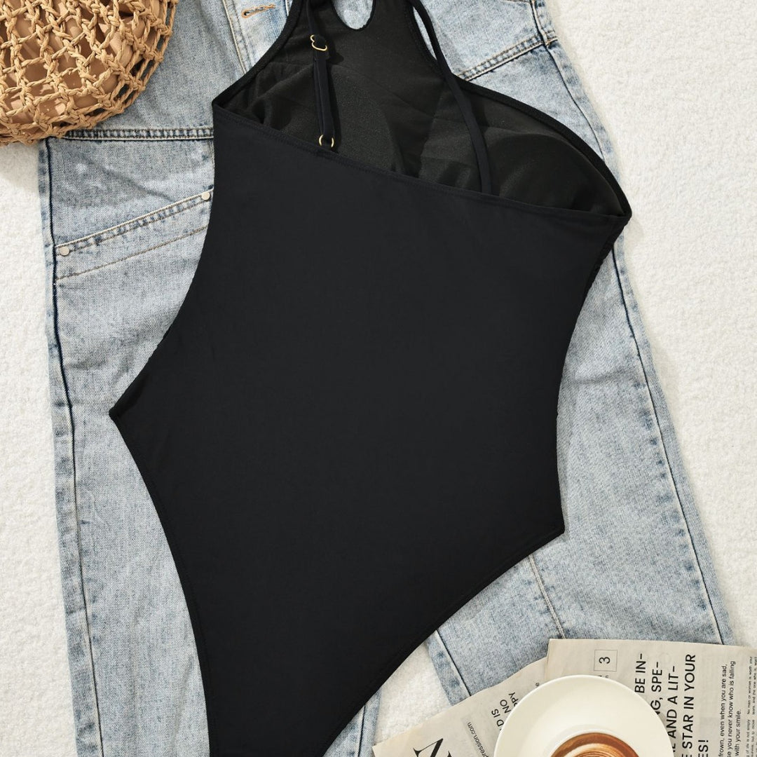 Damen Einseitiger Eleganter Badeanzug Echo Archiv