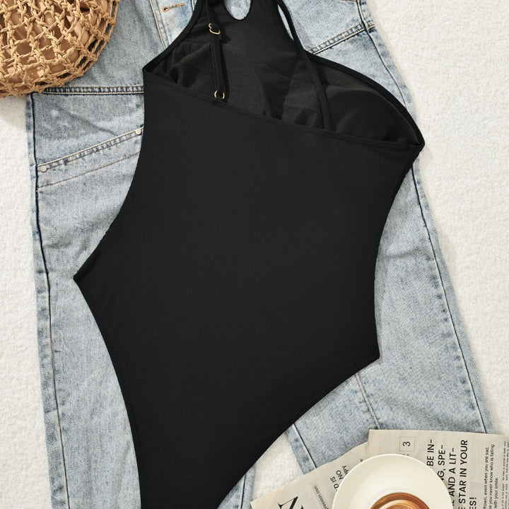 Damen Einseitiger Eleganter Badeanzug Echo Archiv