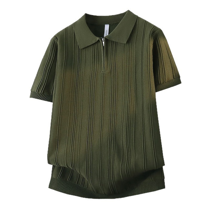 Damen Modisches Poloshirt mit Reißverschluss Echo Archiv