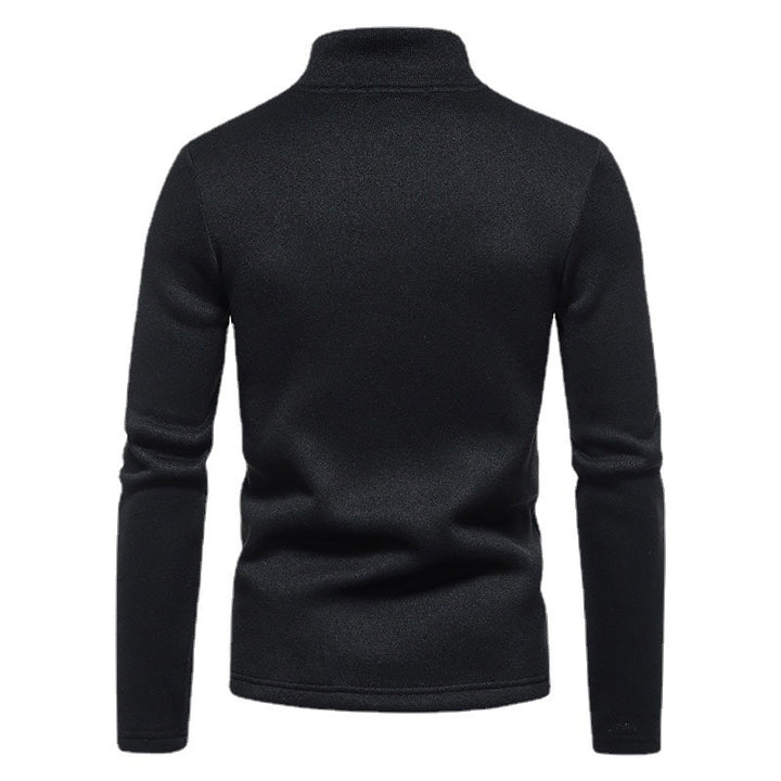 Herren Sportlicher Pullover mit modernem Stehkragen und praktischen Reißverschlussdetails Echoarchiv