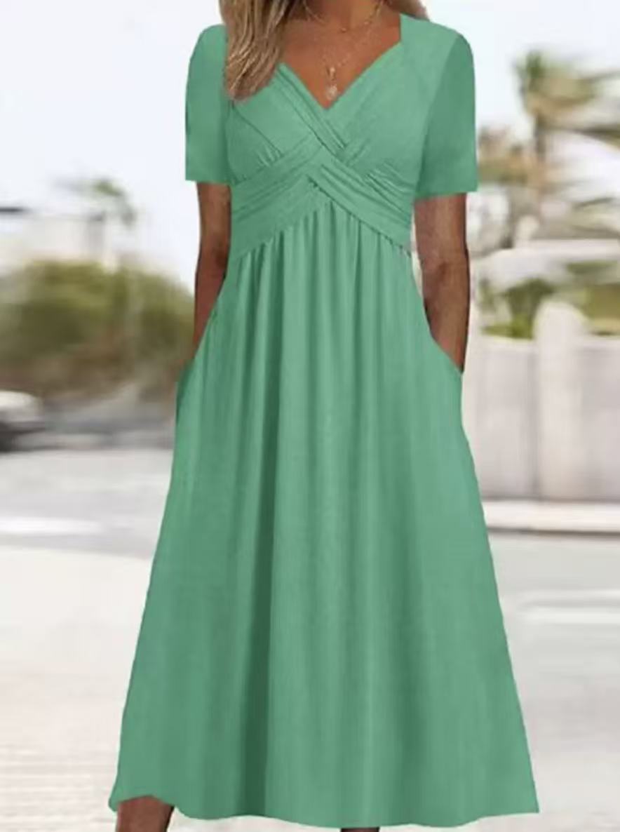 Damen lockeres Maxi-Kleid Echo Archiv