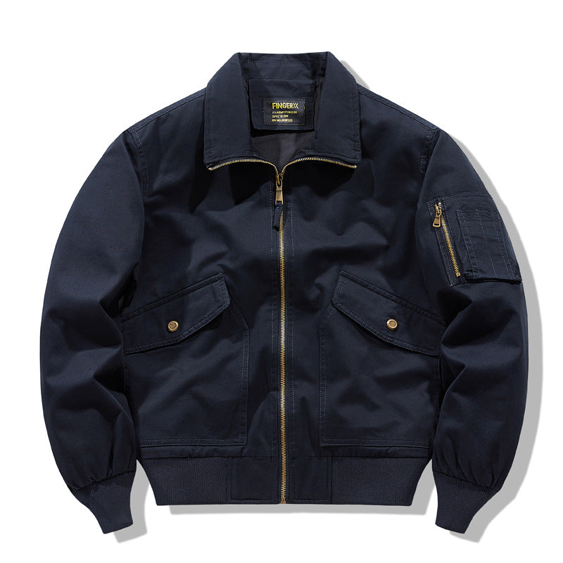 Männer's  schwergewicht utility zip jacke mit signature ärmel zip tasche und klappen cargo taschen Echo Archiv