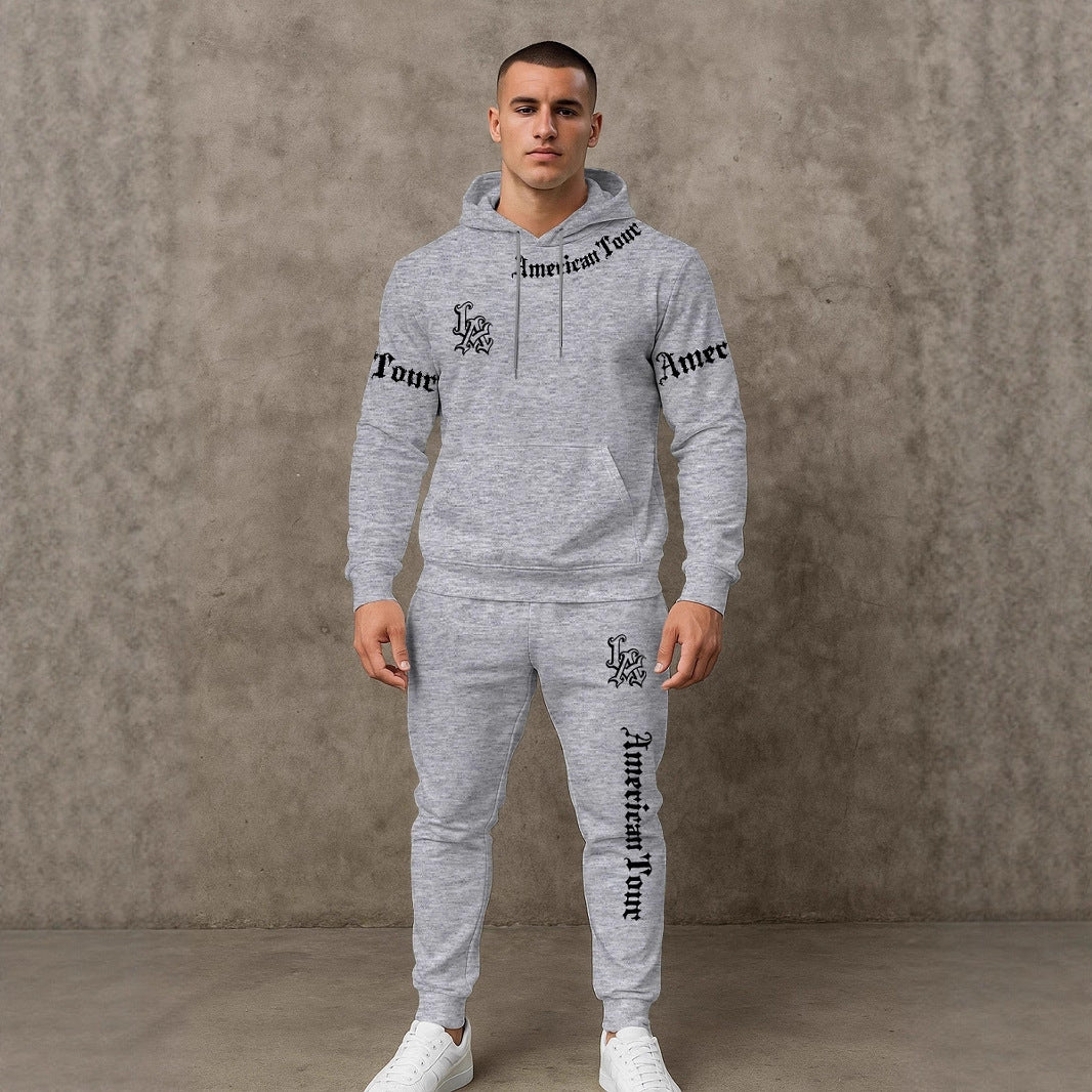 Herren Urbaner Hoodie und Jogginghose Set Echoarchiv
