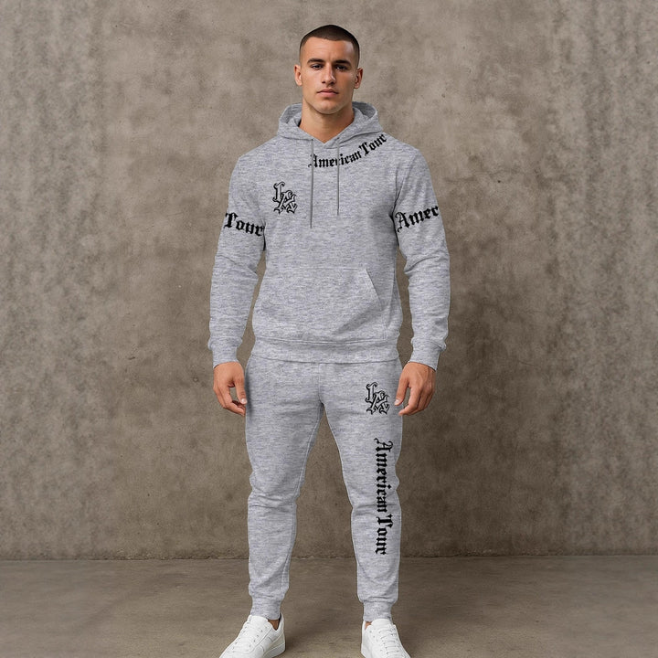 Herren Urbaner Hoodie und Jogginghose Set Echoarchiv