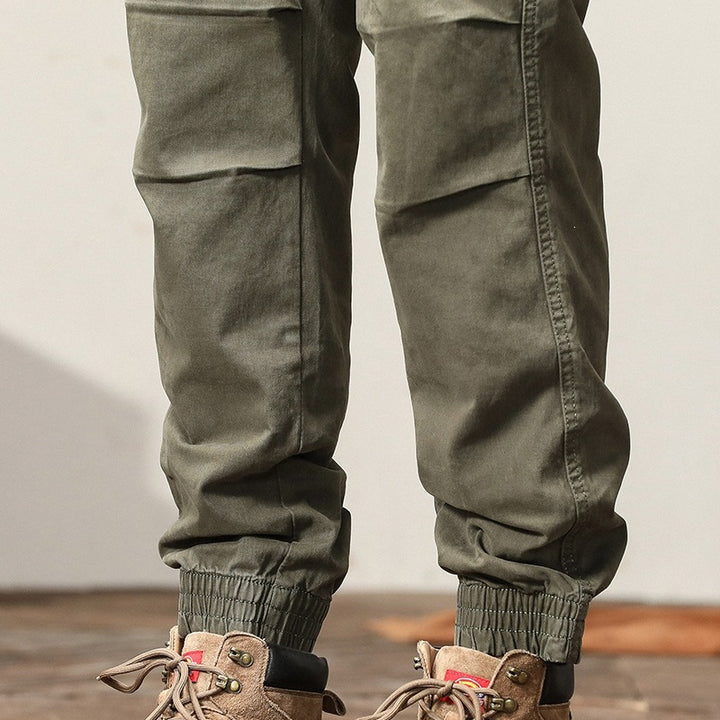 Herren Cargo-Joggerhose mit Kordelzug, Mehrfachtaschen & elastischen Bündchen Echoarchiv