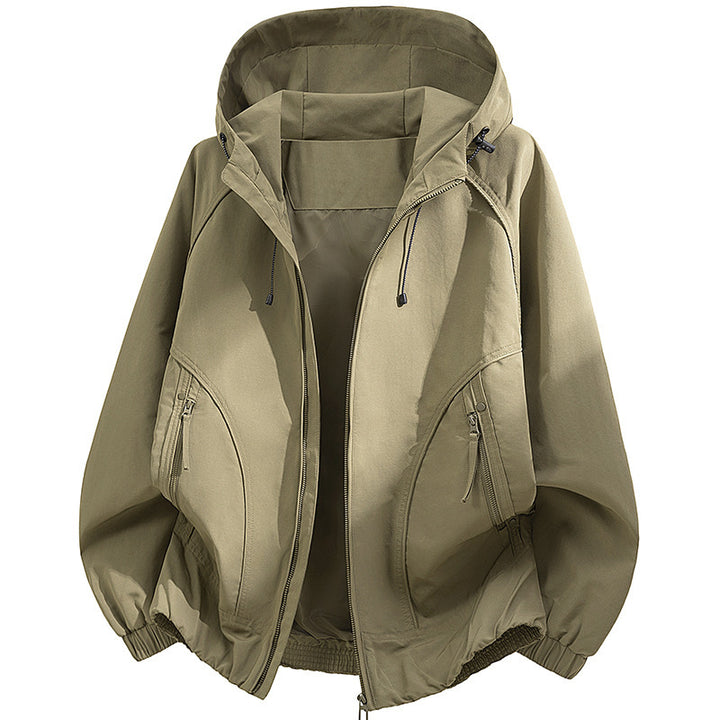 Herren technische Kapuzen-Softshelljacke mit verstellbarer Kapuze und Utility-Taschen Echo Archiv