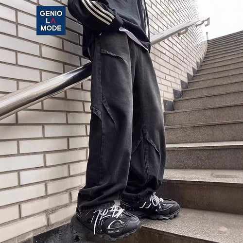 Herren Weitgeschnittene Cargo-Jeans Echoarchiv