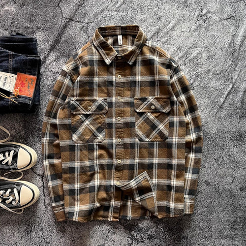 Herren Karo-Hemdjacke mit Brusttaschen Echo Archiv
