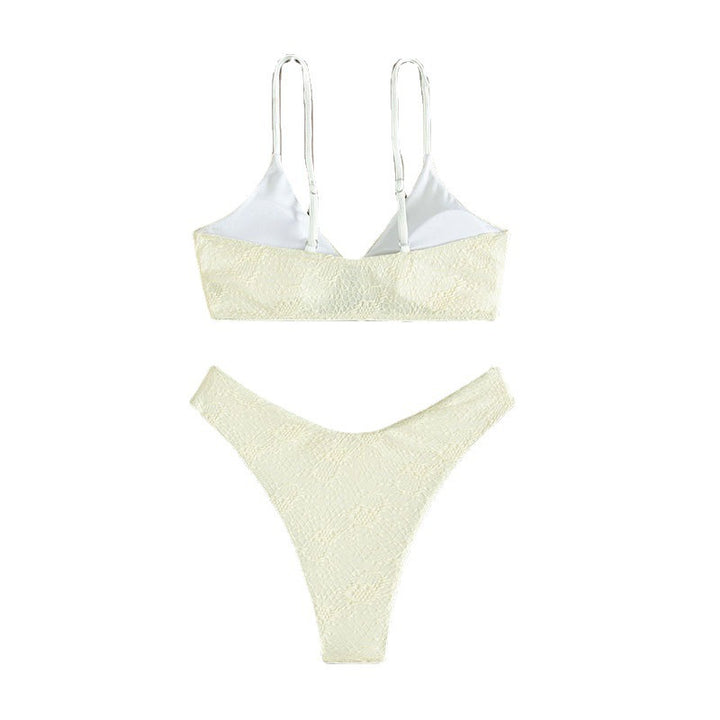 Damen Triangel-Bikini mit V-Ausschnitt und dekorativem Ring Echo Archiv