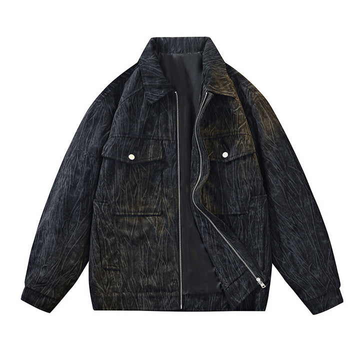 Herren Coole Utility-Jacke mit aufwendig strukturiertem Stoff Echo Archiv