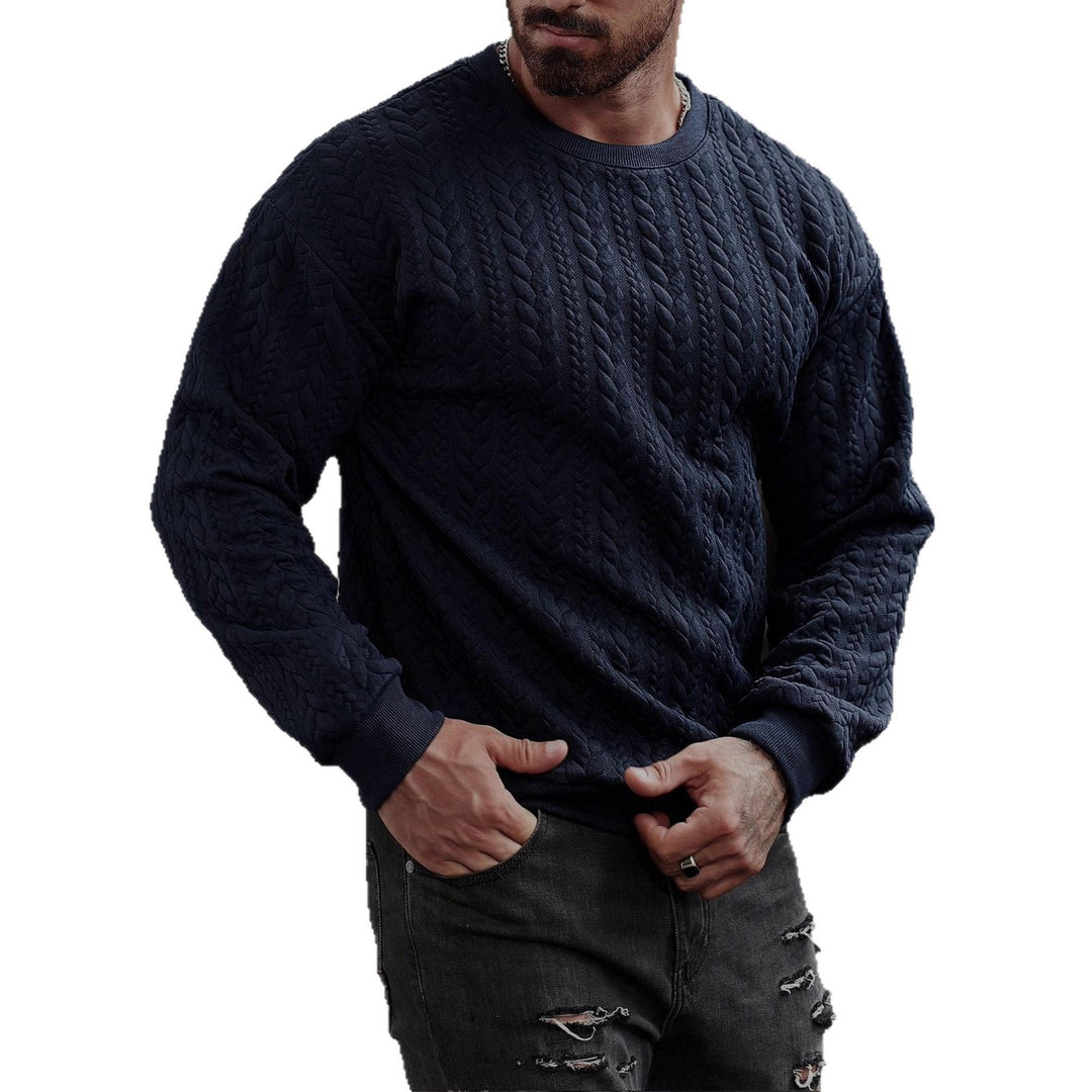 Herren Strickpullover mit strukturiertem Muster Echoarchiv