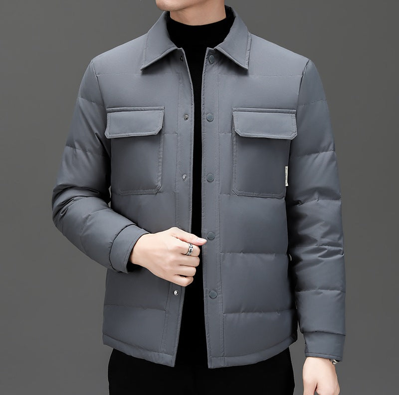 Herren leichte Steppjacke mit praktischen Taschen Echoarchiv