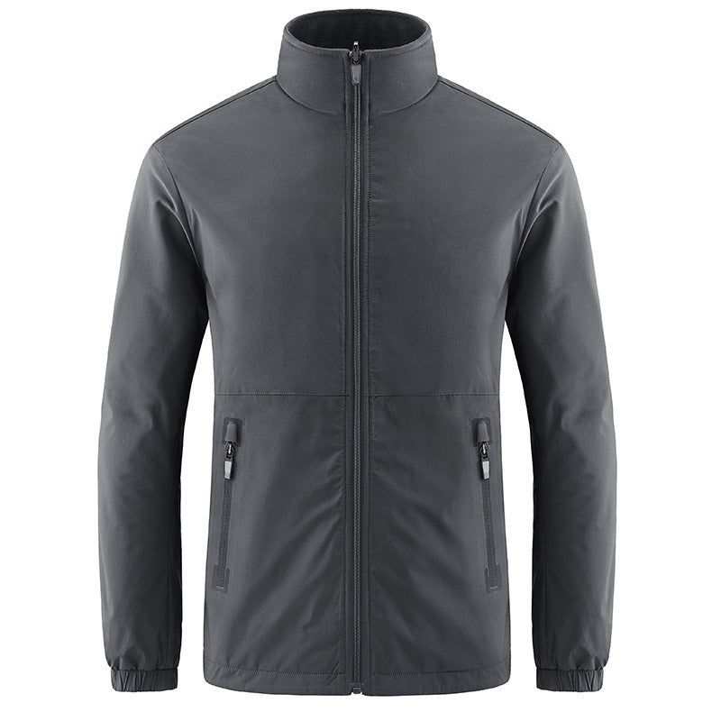 Herren Softshelljacke mit hohem Stehkragen und wasserabweisender Oberfläche Echo Archiv