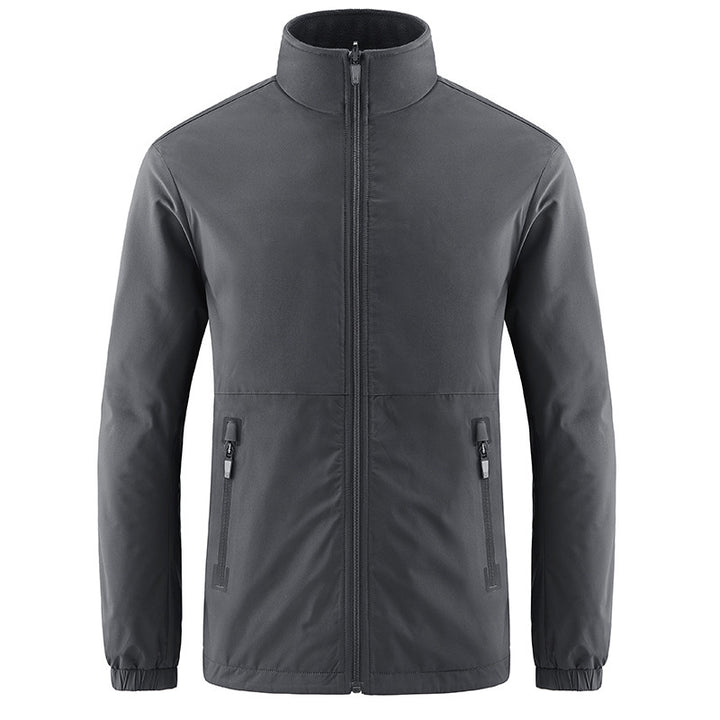 Herren Softshelljacke mit hohem Stehkragen und wasserabweisender Oberfläche Echo Archiv