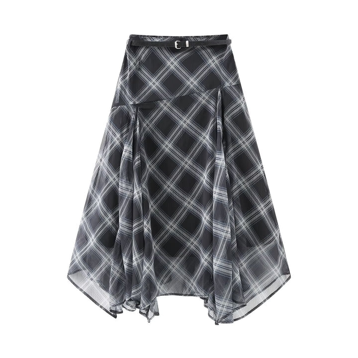 Damen Midikleid mit schwingendem Rock und Gürteldetails Echo Archiv