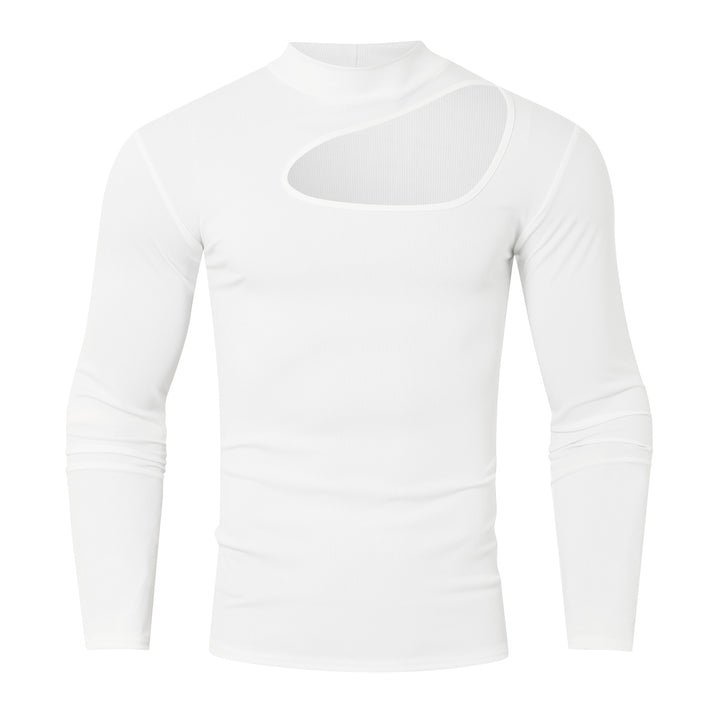 Herren Longsleeve mit modischem Ausschnitt Echoarchiv