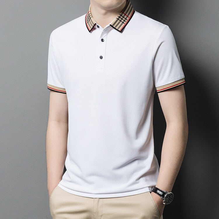 Herren Polo-Shirt mit elegantem Karokragen Echoarchiv
