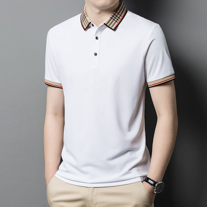 Herren Polo-Shirt mit elegantem Karokragen Echoarchiv