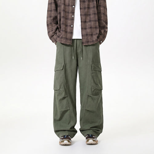 Herren Baggy-Cargo-Hose mit tiefem Schritt, Oversized-Silhouette und aufgesetzten Utility-Taschen Echo Archiv