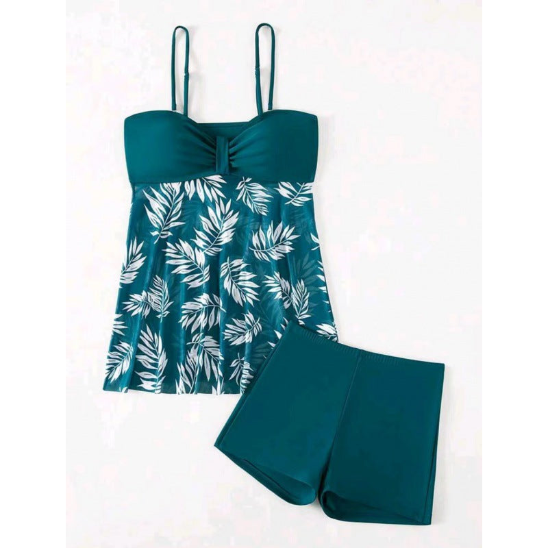 Damen Tankini mit floralem Oberteil und bequemen Shorts Echo Archiv