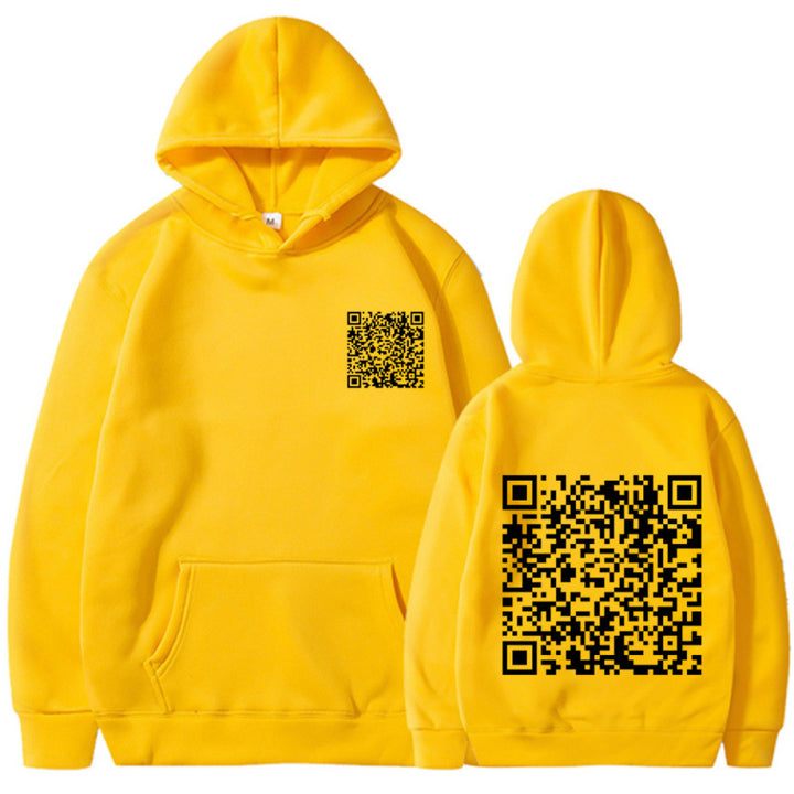 Damen Sportlicher Kapuzenpullover mit QR-Code Echoarchiv