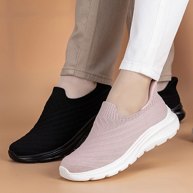 Damen nan elastische Strick-Slipper mit dämpfender Laufsohle Echo Archiv