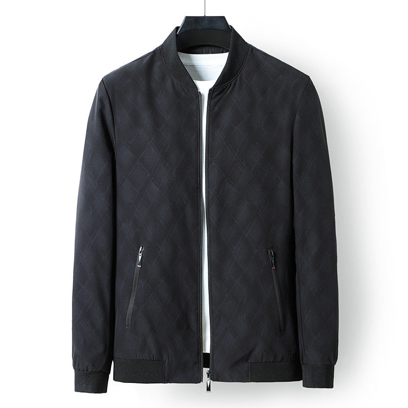 Herren modische Bomberjacke mit innovativem Strukturdesign Echoarchiv