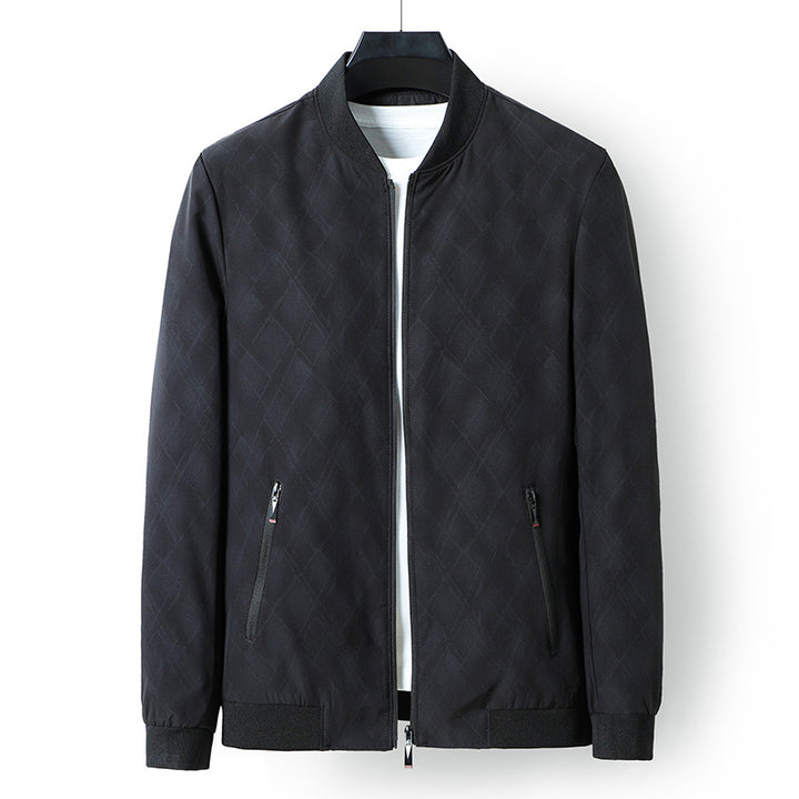 Herren modische Bomberjacke mit innovativem Strukturdesign Echoarchiv