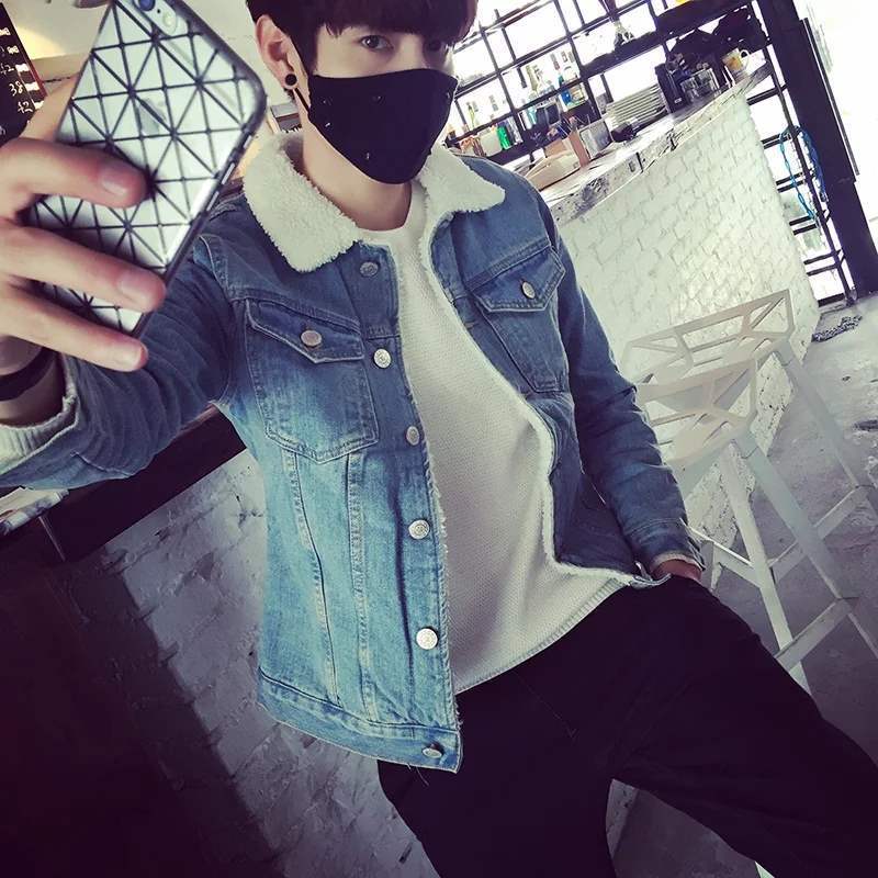 Herren Denimjacke mit Teddyfutter Echoarchiv