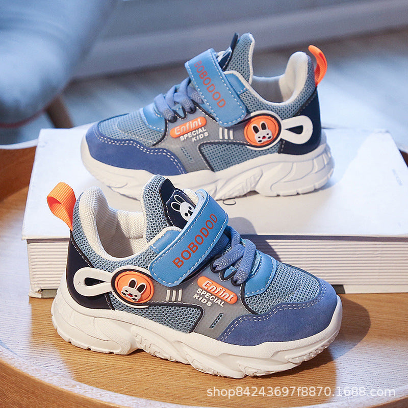 Damen Sportliche Kindersneaker mit praktischen Klettverschlüssen und niedlichen Applikationen Echo Archiv