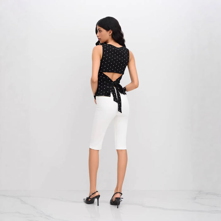 Damen Chic Rollkragen Top mit Raffung und Bindegürtel Echo Archiv