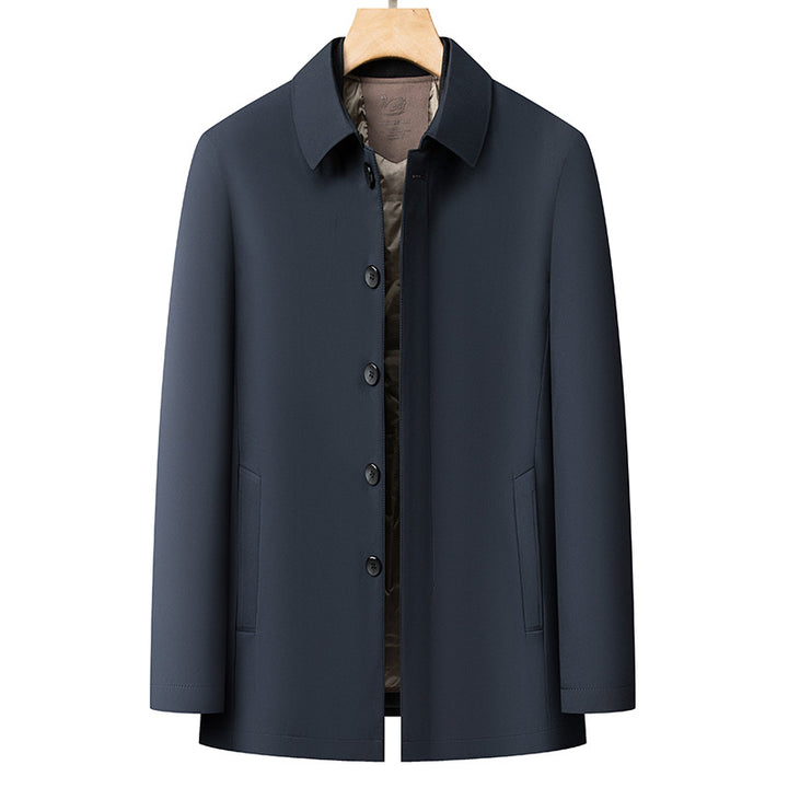 Herren moderne Übergangsjacke mit minimalistischen Details Echoarchiv