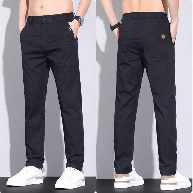 Herren modische Chino-Hose mit elastischem Bund und praktischen Seitentaschen Echoarchiv