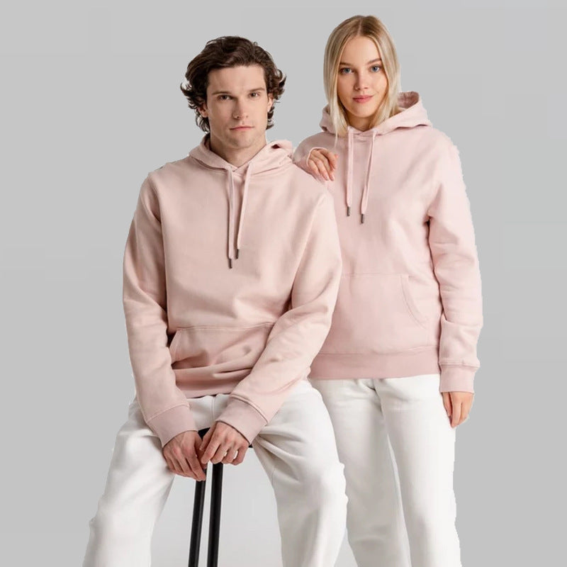Unisex nan minimalistischer Heavyweight Kapuzenpullover aus French‑Terry mit verdeckter Kängurutasche und schmaler Silhouette Echo Archiv