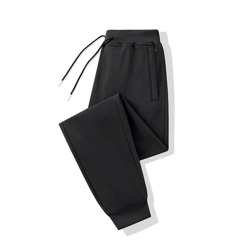 Herren Straight-Fit Jogginghosen mit elastischem Bund, Kordelzug und verdeckten Seitentaschen – Marzano