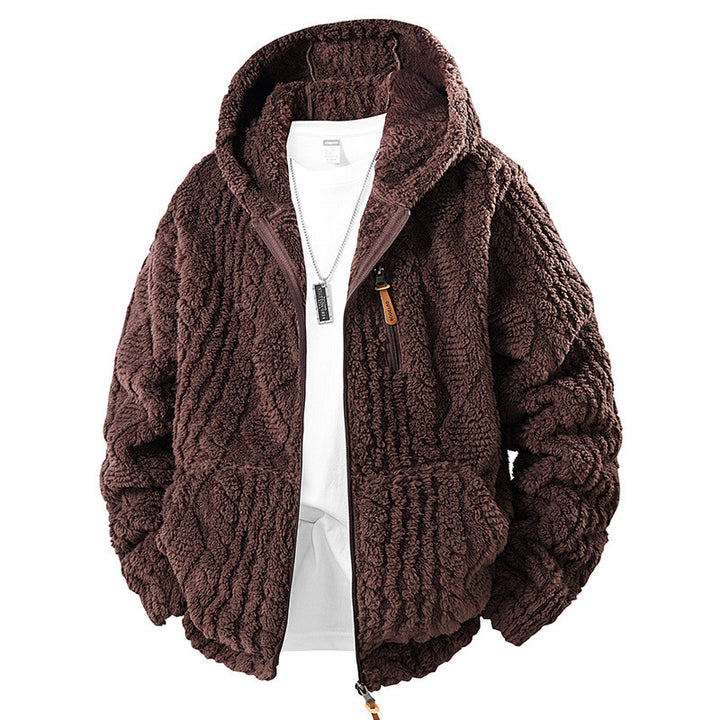Herren Fleece Jacke mit Kapuze Echo Archiv