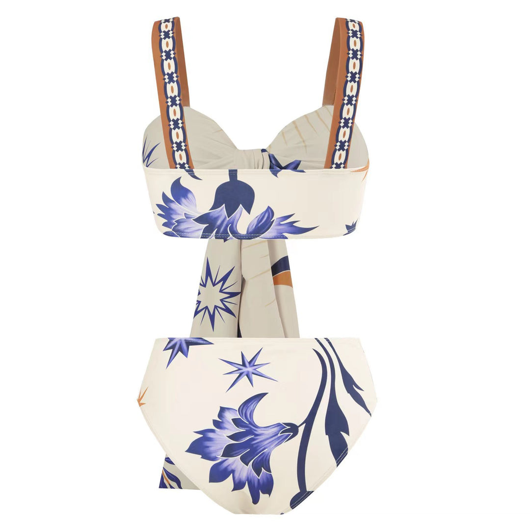 Damen Bikiniset mit kreativem Wickelrock und elegantem Design Echo Archiv