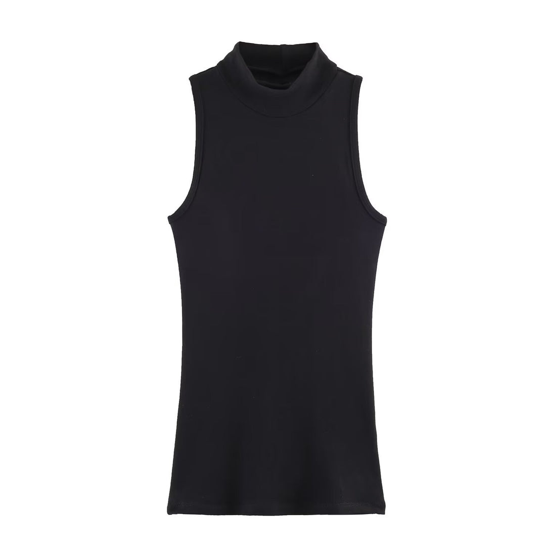 Damen Rollkragen-Tanktop aus weichem Stretch-Material Echo Archiv