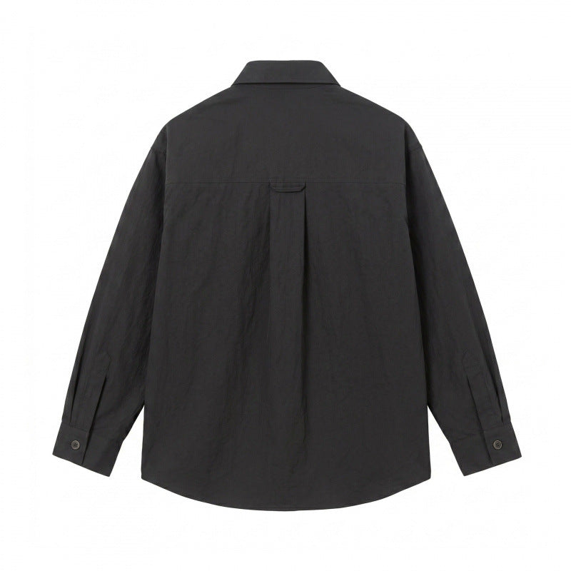 Unisex Kastenförmiges Overshirt mit großen aufgesetzten Taschen und Hemdkragen Echo Archiv