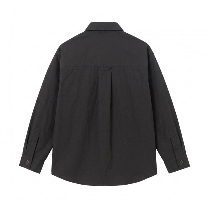 Unisex Kastenförmiges Overshirt mit großen aufgesetzten Taschen und Hemdkragen Echo Archiv